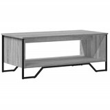 Maison Chic Klubska mizica - kavna mizica - Nizka mizica siva sonoma 100x51x40 cm inženirski les, (21753124) Cene