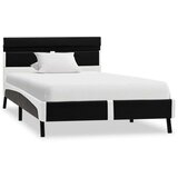  Za krevet od umjetne kože s LED svjetlom crni 90 x 200 cm | shoptok.hr