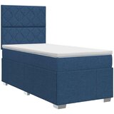  Boxspring krevet s madracem Plava 90 x 200 cm Tkanina | shoptok.hr