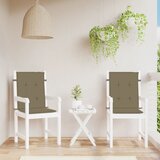  Jastuci za stolice 2 kom prošarano smeđesivi 100x50x4cm tkanina | Eponuda.com