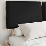  Posteljni okvir z oblazinjenim vzglavjem Črna 150 x 200 cm, (5000101937) | Shoptok.si