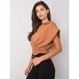FANCY Sweatshirt-FA-BL-7227.86P-light brown | Shoptok.si