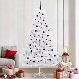  Umjetno božićno drvce s nogom Bijelo 240 cm PVC i čelik | shoptok.hr