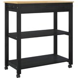 Kuhinjski kolica MONZA Crna 84 x 40 x 88,5 cm | Eponuda.ba