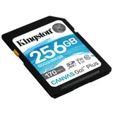 Kingston SDXC 256GB Canvas GO Plus, 170/90MB/s, C10, UHS-I, U3, V30 SDG3/256GB