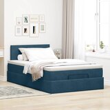  Otomanski krevet s madraca tamnoplavi 120x190 cm baršunasti | Eponuda.com