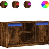  ormarić s LED svjetlima boja hrasta 100x34x50 cm drveni | shoptok.hr