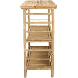 Vanjski bar stol s pohranom Prirodna 110 x 50 x 105 cm Bambus | shoptok.hr