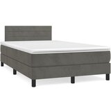 vidaXL spring krevet s madracem tamnosivi 120 x 200 cm baršunasti Cijene
