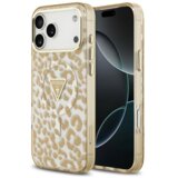  maska guess iml leopard glitter triangle magsafe za iphone 17 pro/ 18 pro braon Cene