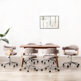  Okretne blagovaonske stolice 6 kom drvo i tkanina smeđe-sive | shoptok.hr