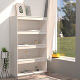 Ormarić za knjige / pregrada bijeli 80x35x135 cm od borovine | shoptok.hr