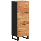  Visoka komoda s 3 vrata 40x33x110 cm od drva bagrema i željeza | Eponuda.com