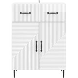  Kreveta s ladicama Bijela visokog sjaja 66 x 34 5 x 89 5 cm - Bijela visokog sjaja | shoptok.hr
