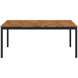  Stol za večeru u vrtu Prirodna i crna 147 x 88,5 x 75 cm | shoptok.hr