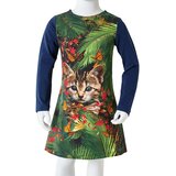  Dječja haljina s dugim rukavima modra 104 | shoptok.hr