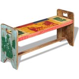  Klupa od masivnog obnovljenog drva 100 x 30 x 50 cm | shoptok.hr