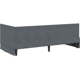  Kutni krevetni okvir s madracem s uzglavljem 2 kom. Siva Baršun - Tamno siva 90 x 190 cm | shoptok.hr