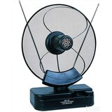Gmb 028 Gembird Antena sobna sa pojacalom, UHF VHF, dobit 36dB, diam 31cm, 220v + 12V crna 968 Cene