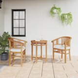 vidaXL Vrtne stolice 2 pcs Smeđa 63 x 58 x 89 cm Masivna tikovina Cijene