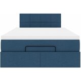  Otomanski krevet s madracem i LED plavi 120x200 cm tkanine | shoptok.hr