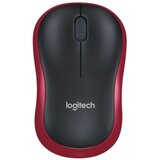 Logitech AKCIJA Miška Logitech M185 Wireless, nano, optična, rdeča | Shoptok.si