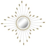  Zidno ogledalo Home ESPRIT Bijela zlatan 80 x 2 5 x 80 cm | shoptok.hr