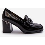 S. BARSKI Women's Black Patent Leather Pumps with Stiletto Heel D&A | Shoptok.si
