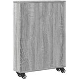  Uska kolica za pohranu boja hrasta 48x13x68cm konstruirano drvo | shoptok.hr