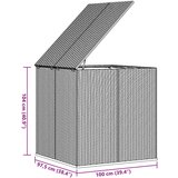  Kutija za vrtne jastuke od PE ratana 100 x 97,5 x 104 cm siva | shoptok.hr