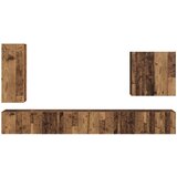  Set zidnog ormarića za TV Zidne 6 pcs Staro drvo | shoptok.hr
