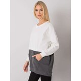 RUE PARIS Sweatshirt-RV-BL-7197.89P-white-grey | Shoptok.si