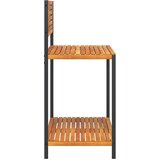  Vrtni radni stol 90x50x110 cm masivno bagremovo drvo i čelik | shoptok.hr