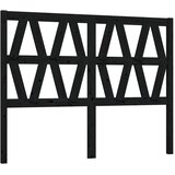  Uzglavlje za krevet crno 126 x 4 x 100 cm od masivne borovine | Eponuda.ba
