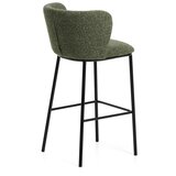 Kave Home Tamno zelena podstavljena barska stolica (visine sjedala 75 cm) Ciselia – | shoptok.hr