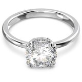 Swarovski Prstan srebrna / bela | Shoptok.si