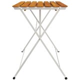  Sklopivi bistro stol 100 x 54 x 71 cm od drva bagrema i čelika | shoptok.hr