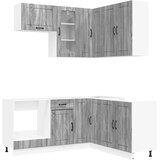  Kuhinjska jedinica LUCCA 8 pcs Siva Sonoma Konstruirano drvo | Eponuda.com