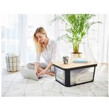Rotho Črno plastično pokrov za škatlo za shranjevanje 57x39x3 cm Albris – | Shoptok.si