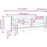  Chesterfield garnitura od 3 dijela s jastucima, smeđa, umjetna koža | shoptok.hr