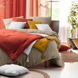 Douceur d intérieur Bež podaljšana posteljnina za zakonsko posteljo iz muslina 240x260 cm Angelia – | Shoptok.si