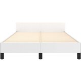  Okvir kreveta s uzglavljem bijeli 120 x 190 cm od umjetne kože | shoptok.hr