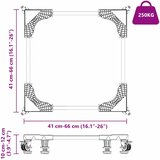  Postolje za perilicu rublja Siva 66 x 66 x 12 cm | shoptok.hr