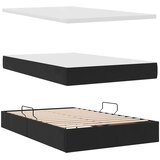  LED krevet za pohranu s madracem Crna 120 x 200 cm Baršun | shoptok.hr