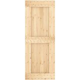  Klizna vrata s priborom za montažu 80 x 210 cm masivna borovina | shoptok.hr