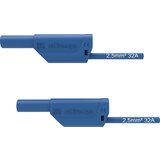 Schützinger VSFK 8700 / 2.5 / 100 / BL varnostni merilni kabel 4 mm moški konektor 4 mm moški konektor 100.00 cm modra 1 kos, (20422928) Cene