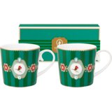 Pip Studio Love Birds Medallion Stripes Emerald-Green skodelica z ročajem, komplet 2 kosov, majhna - 1 set Cene
