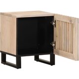 Maison Chic Nočna omarica - Nočna miza 40x34x46 cm trden beljen mangov les, (21687460) Cene