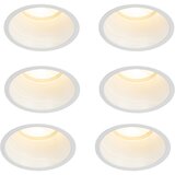 QAZQA Set van 6 inbouwspots wit GU10 70mm IP44 - Dept Cene