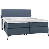 Hom`in POSTELJA BOXSPRING 140 cm x 200 cm , tekstil modra, temno modra Cene